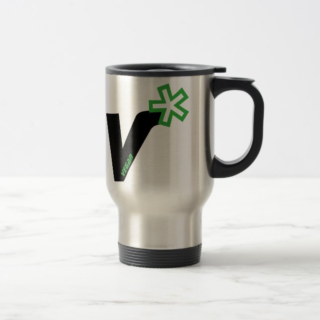 Taza del viaje del café del vegano (Derecha)