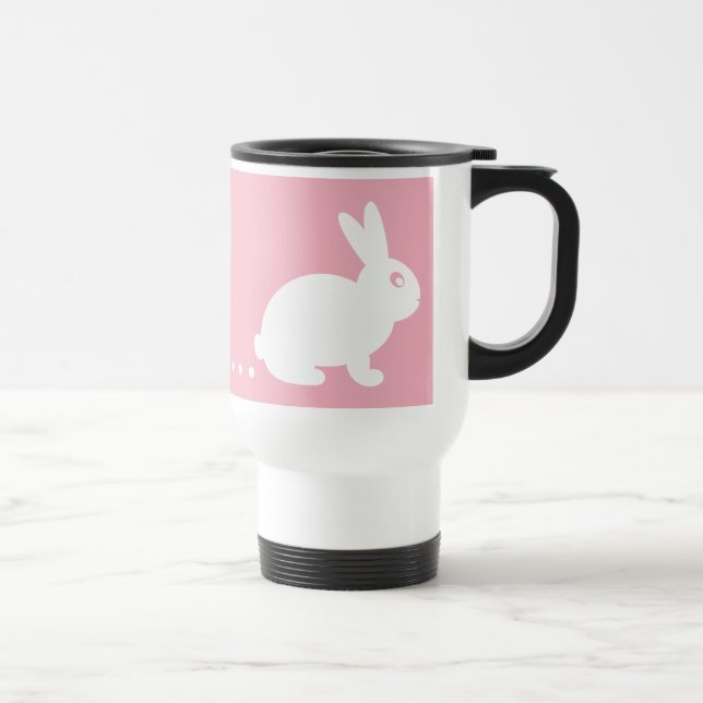 Taza del viaje del conejo del corazón de Pooping (Derecha)