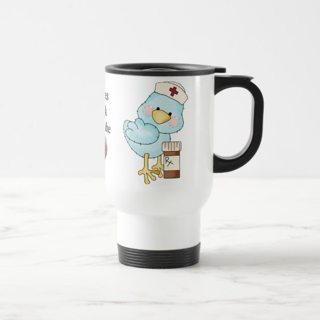 Taza del viaje del corazón de las enfermeras (Derecha)