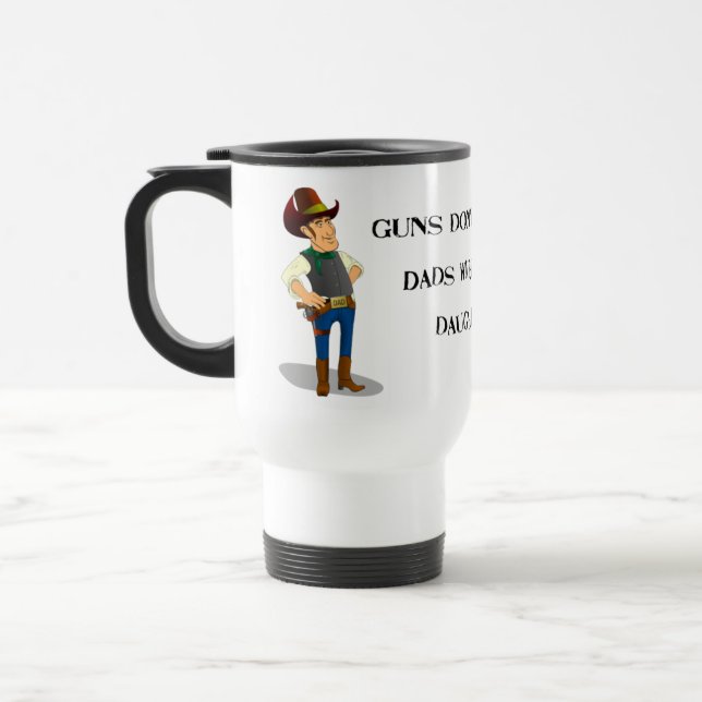 Taza del viaje del discusión del control de armas (Izquierda)