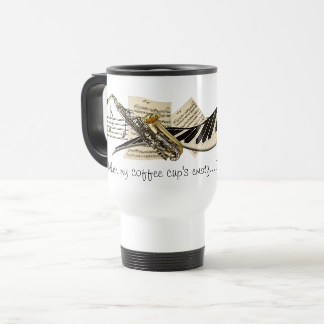Taza del viaje del diseño de la música (Anverso izquierdo)