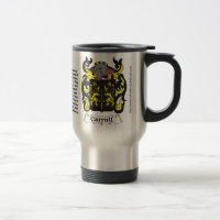 Taza del viaje del escudo de armas de la familia