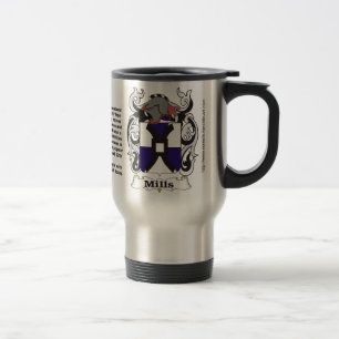 Taza del viaje del escudo de armas de la familia