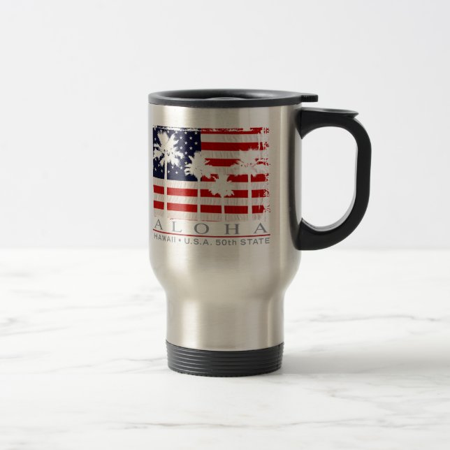 Taza del viaje del estado de Hawaii 50.a de la (Derecha)