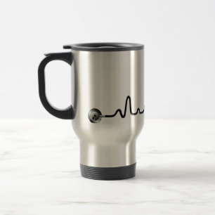 Taza del viaje del estetoscopio EKG
