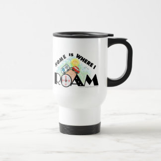 Taza del viaje del estilo de vida de rv que acampa