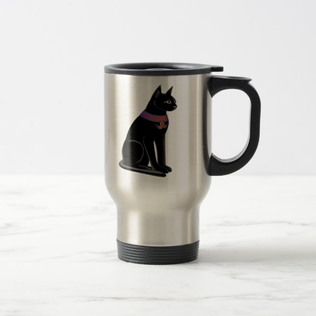 Taza del viaje del gato de Bastet (Derecha)