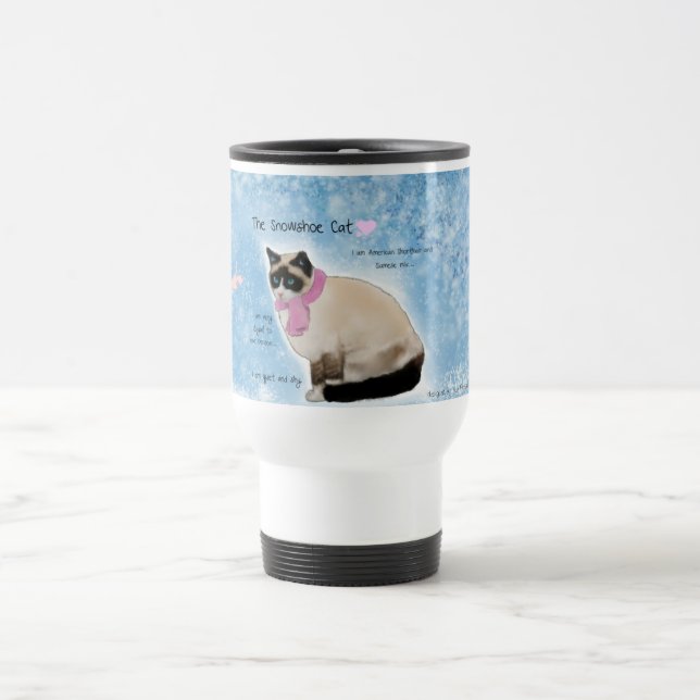 Taza del viaje del gato de la raqueta (Centro)