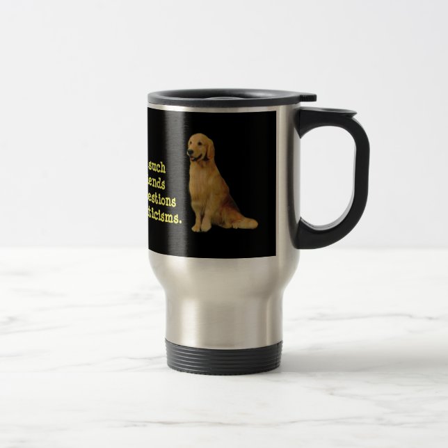 Taza del viaje del golden retriever (Derecha)