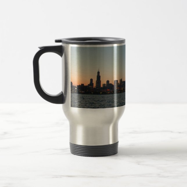Taza del viaje del horizonte de Chicago (Izquierda)
