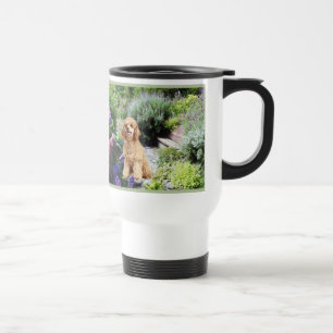 Taza del viaje del jardín del caniche