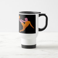 Taza del viaje del jugador de fútbol
