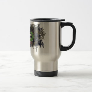 Taza del viaje del logotipo de la esposa del EOD