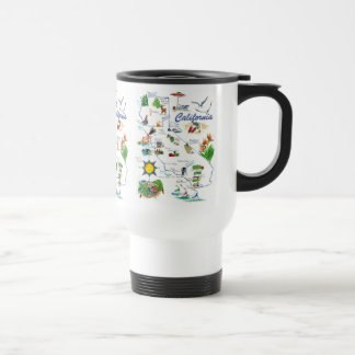 Taza del viaje del mapa de California