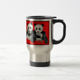 Taza del viaje del oso de panda