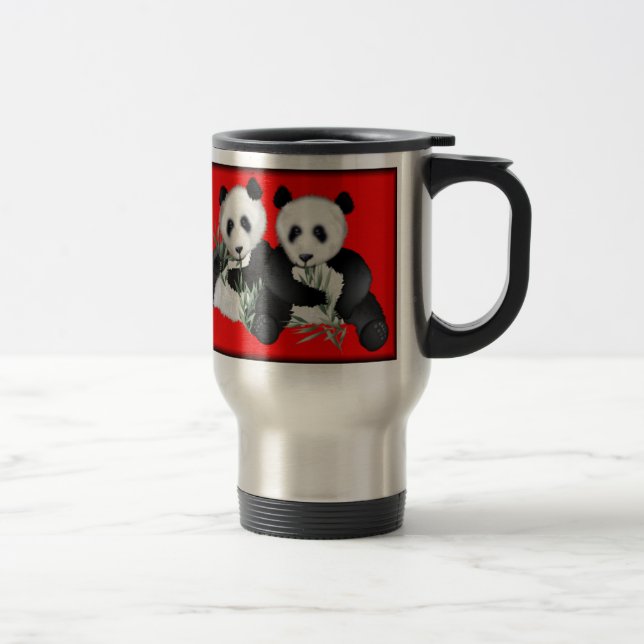Taza del viaje del oso de panda (Derecha)
