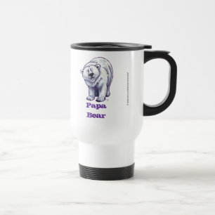 Taza del viaje del oso polar del oso de la papá