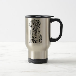 Taza del viaje del perrito de Dogue de Bordeaux