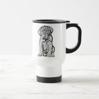 Taza del viaje del perrito de Dogue de Bordeaux