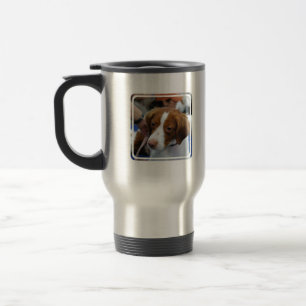 Taza del viaje del perro de aguas de Bretaña