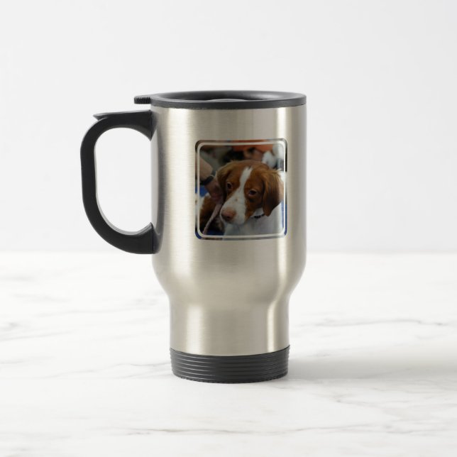 Taza del viaje del perro de aguas de Bretaña (Izquierda)