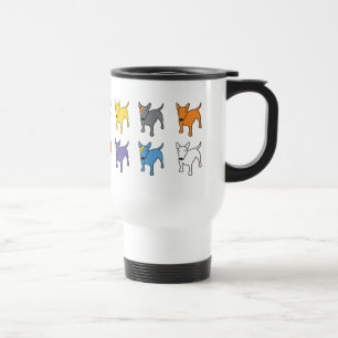 Taza del viaje del perro de BULL TERRIER