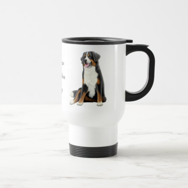 Taza del viaje del perro de montaña de Bernese (Derecha)