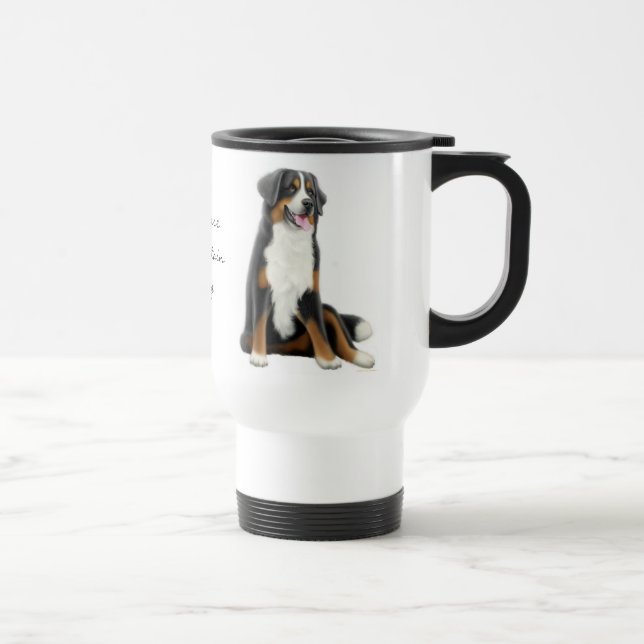 Taza del viaje del perro de montaña de Bernese (Derecha)