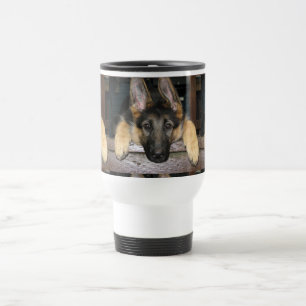 Taza del viaje del perro de pastor alemán