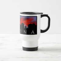 Taza del viaje del regalo de la puesta del sol de