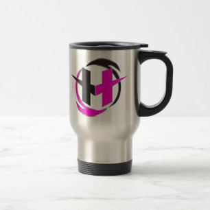 Taza del viaje del rosa de THT