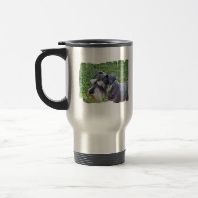 Taza del viaje del Schnauzer (Izquierda)