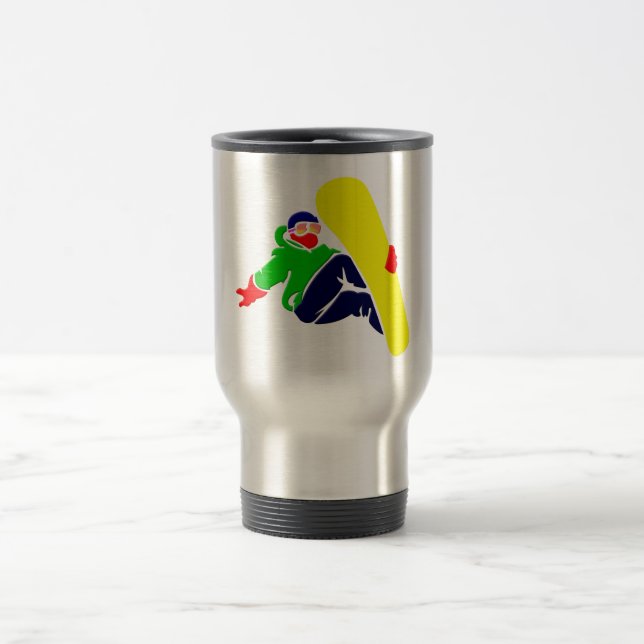 Taza del viaje del Snowboarder (Centro)