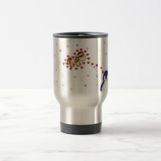 Taza del viaje del uniko de los amores de Pengi
