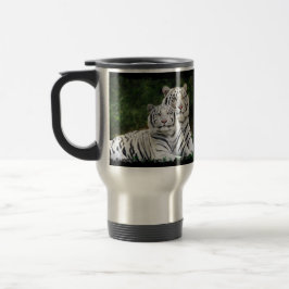 Taza del viaje del viajero del tigre del albino