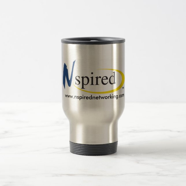 Taza del viaje - logotipo de Nspired (Centro)