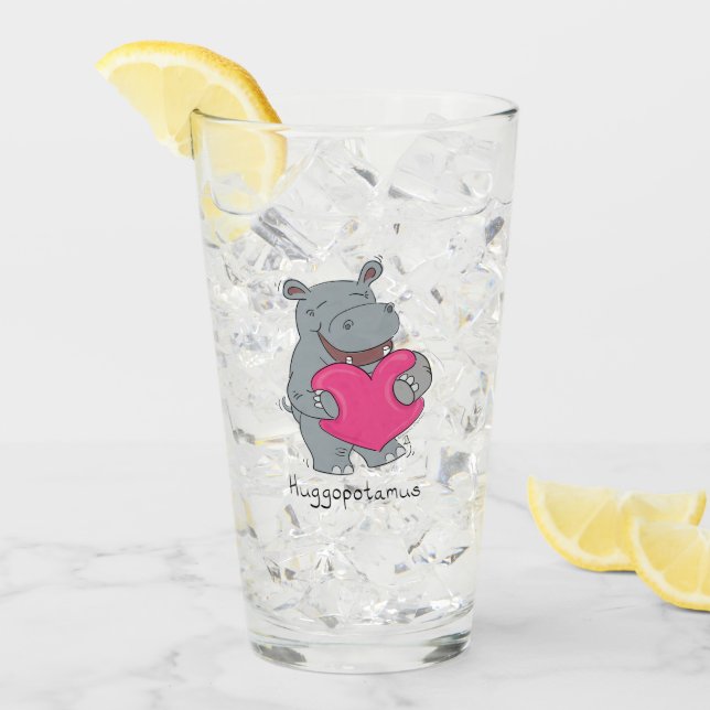 Taza del vidrio de Huggopotamus (Anverso (hielo))