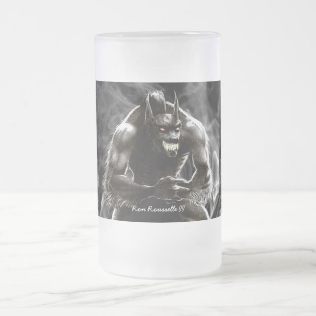 Taza del vidrio del hombre lobo (Centro)