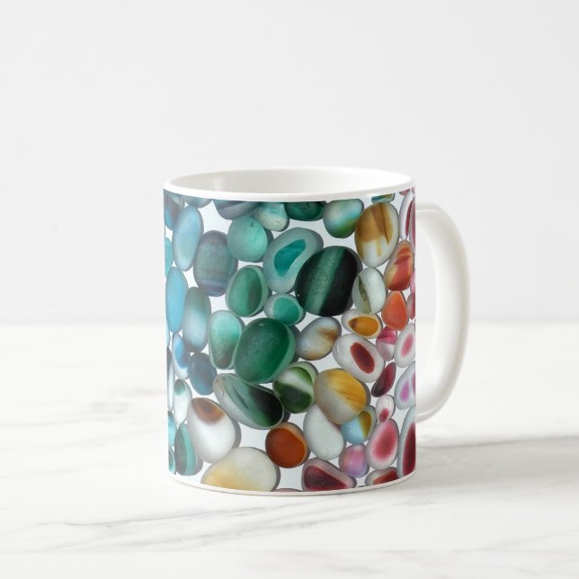Taza del vidrio del mar de las pepitas del arco (Anverso derecho)