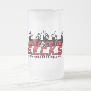 Taza del vidrio esmerilado