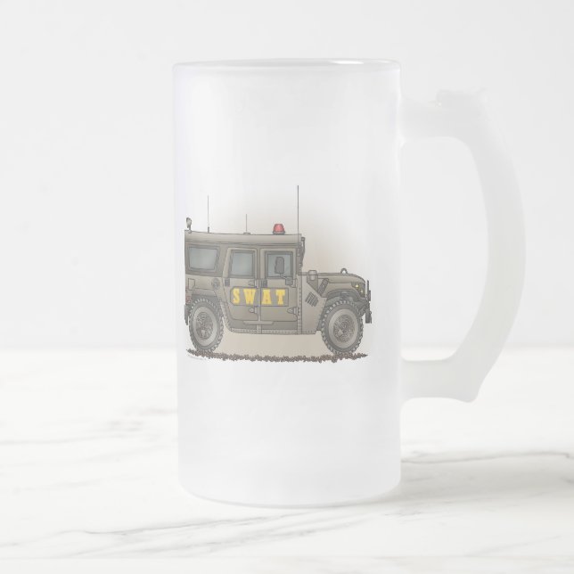 Taza del vidrio esmerilado de Hummer del equipo de (Derecha)