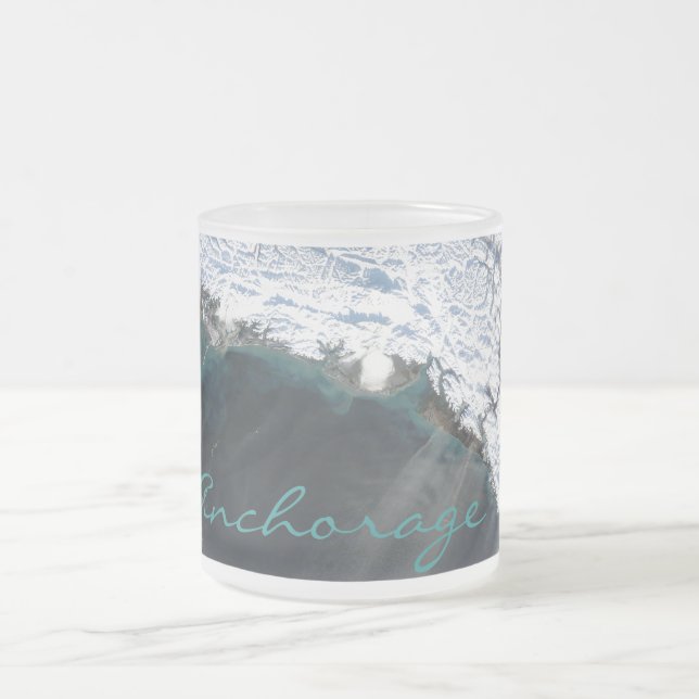 Taza del vidrio esmerilado de la tormenta del (Centro)