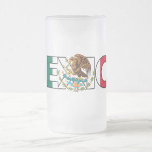 Taza del vidrio esmerilado de México