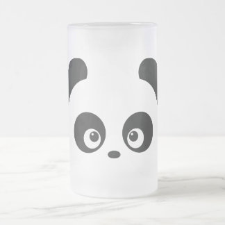 Taza del vidrio esmerilado de Panda® del amor