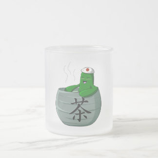 Taza del vidrio esmerilado de Sabo de las fuentes