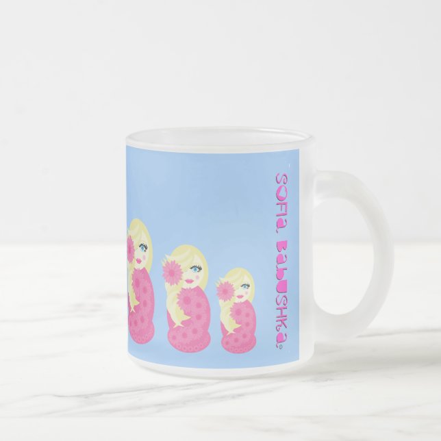 Taza del vidrio esmerilado de Sofía Babushka (Derecha)