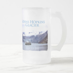 Taza del vidrio esmerilado del glaciar de Johns