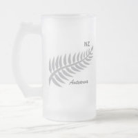 Taza del vidrio esmerilado del HELECHO DE PLATA