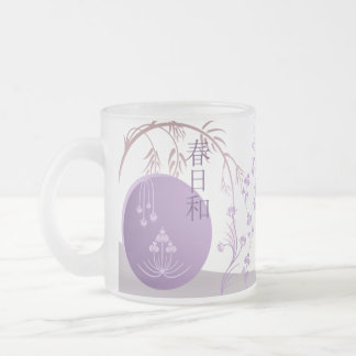 Taza del vidrio esmerilado - primavera japonesa
