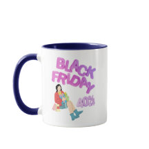 Taza del Viernes Negro-Azul y Blanco | 40% DE DESC